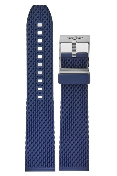 breitling aero classic rubber strap|Breitling 20mm rubber strap blue.